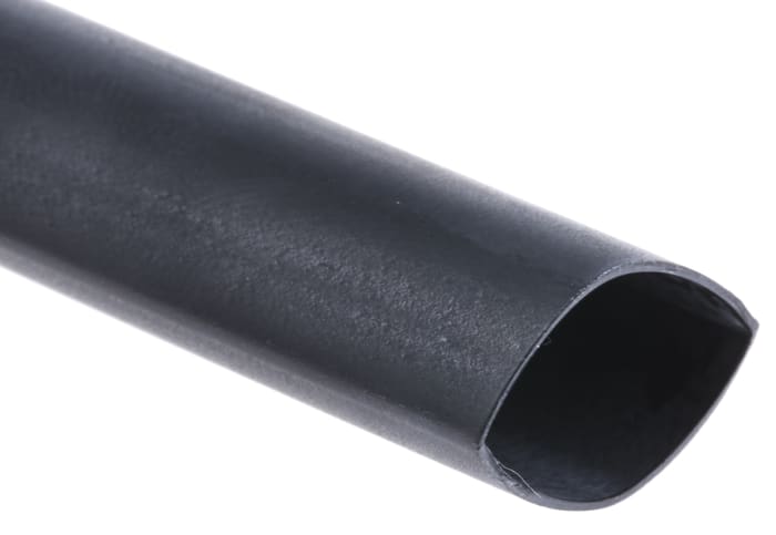 Gaine thermorétractable RS PRO, Diam. 12.7mm, Long. 1.2m, Rétreint 2:1, Noir