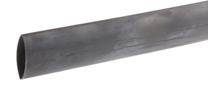 RS PRO Halogen Free Heat Shrink Tubing, Black 19.1mm Sleeve Dia. x 1.2m Length 2:1 Ratio