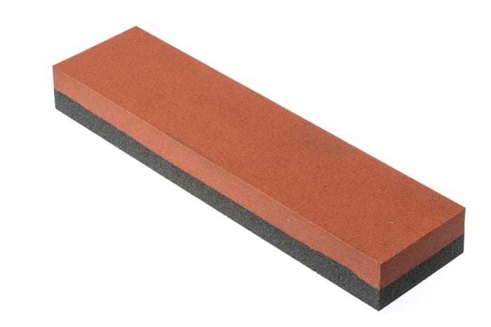 Norton Coarse/Fine Rectangular Sharpening Stone, 8in x 2in x 1in