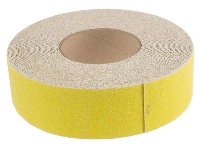 Ruban antidérapant Rocol SAFE STEP®, Jaune, 18.25m x 50mm