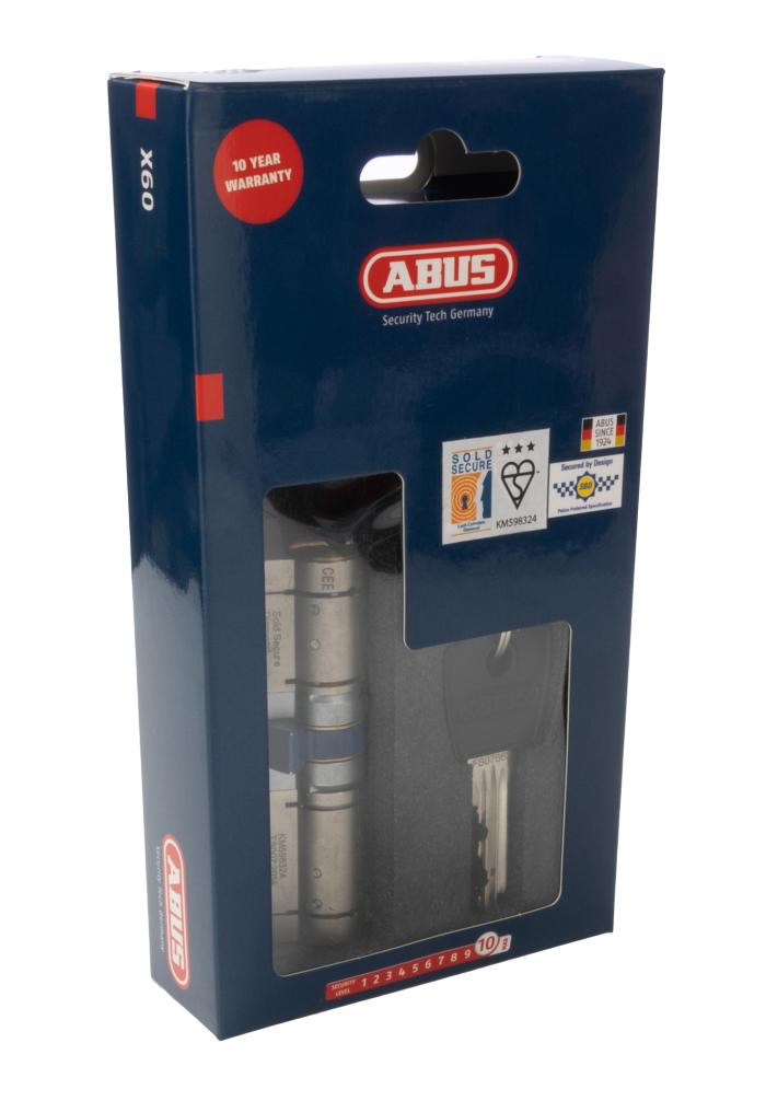 Cilindro De Seguridad Abus 30959 E5N35/45 - Níquel, 35 X 45 Mm, Protección Anti-manipulación