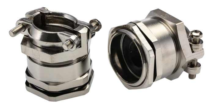 Presse-étoupe Lapp SKINDICHT, PG29, en Laiton nickelé, Ø 20mm à Ø 27mm, avec contre-écrous, IP55