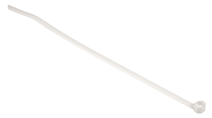 Serre-câbles Thomas &amp; Betts Ty-Rap, 140mm x 3.6 mm, Blanc, en Nylon 66, x 100