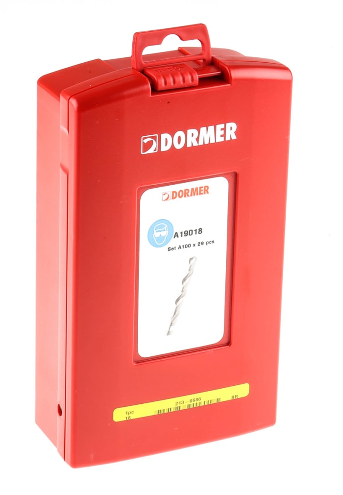 A190 18 Dormer Dormer 29 Piece MultiMaterial Twist Drill Bit Set, 1