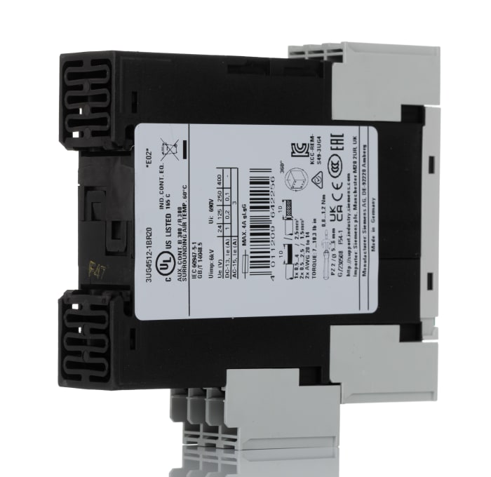 3UG45121BR20 Siemens Siemens Phase Monitoring Relay, 3 Phase, DPDT