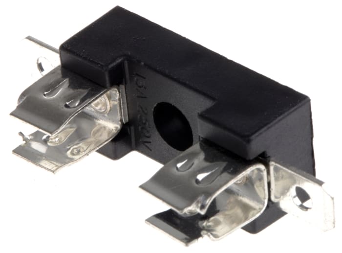 Bulgin 13A Base Mount Fuse Holder, 1P-Pole for 6.3 x 32 mm, 250V ac