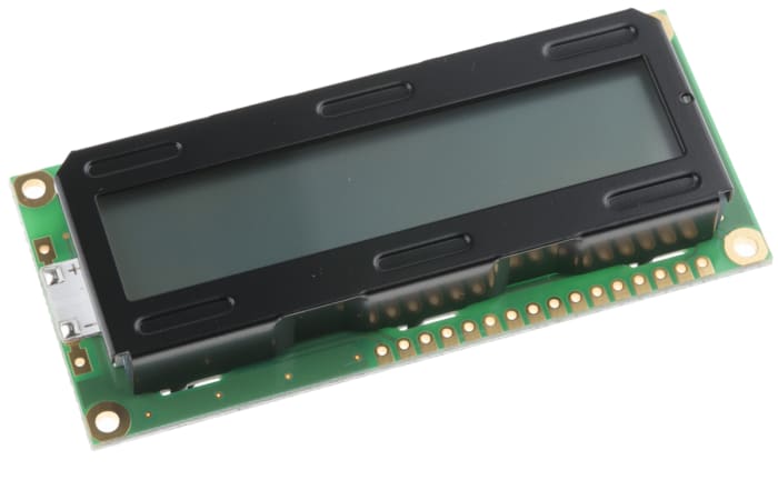 Monochromatický LCD displej Alfanumerické, podsvícení LED, Transflektivní, 8bitový, Powertip
