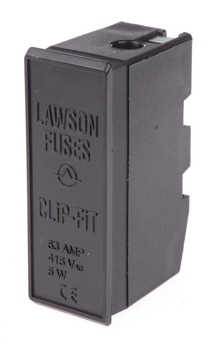 Porte-fusible monté sur rail RS PRO taille F2 63A 415V c.a.