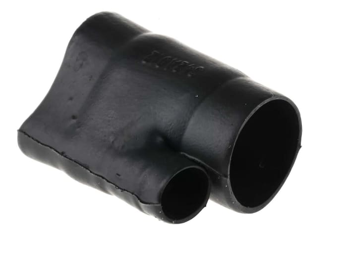 TE Connectivity 45° Side Breakout Black, Fluid Resistant Elastomer, 13.2mm