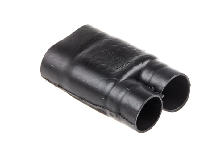 Adaptateur en Y TE Connectivity, Diamètre interne : 13.2mm, Elastomère résistant au fluide, 2 voies, Noir