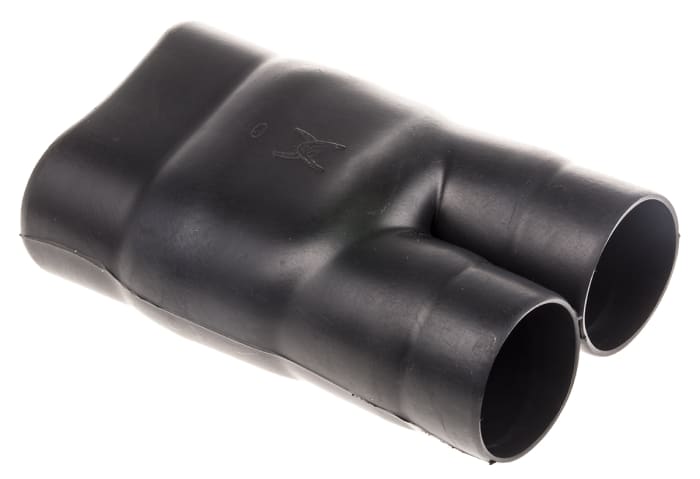TE Connectivity Y Joint Black, Fluid Resistant Elastomer, 38.6mm
