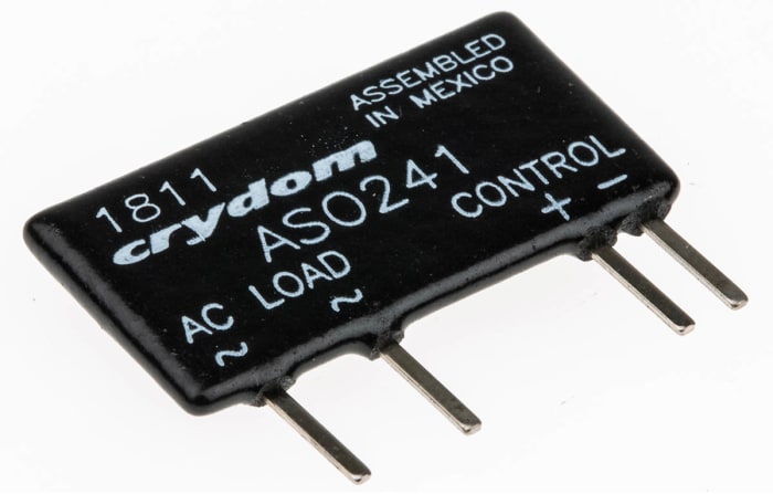 Sensata Crydom Solid State Relay, 1.5 A rms Load, PCB Mount, 280 V rms Load, 10 V dc Control