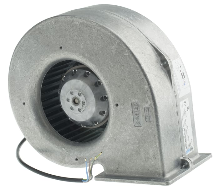 ebm-papst G2E140 Series Centrifugal Fan, 230 V ac, 385m³/h, AC Operation, 247 x 226 x 130mm