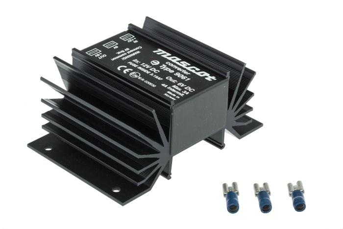 9061-12/6, Convertisseur DC-DC Mascot, Support de montage, 40W, 6V c.c.,  3A