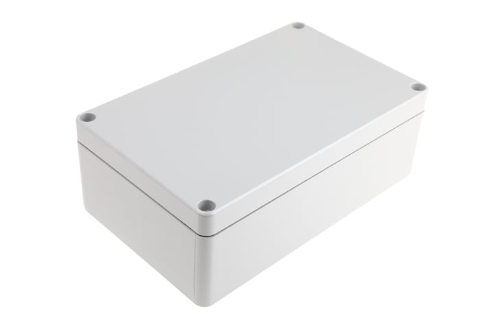 Fibox Euronord Series Grey Aluminium Enclosure, IP66, IP67, Grey Lid, 263 x 162 x 91mm