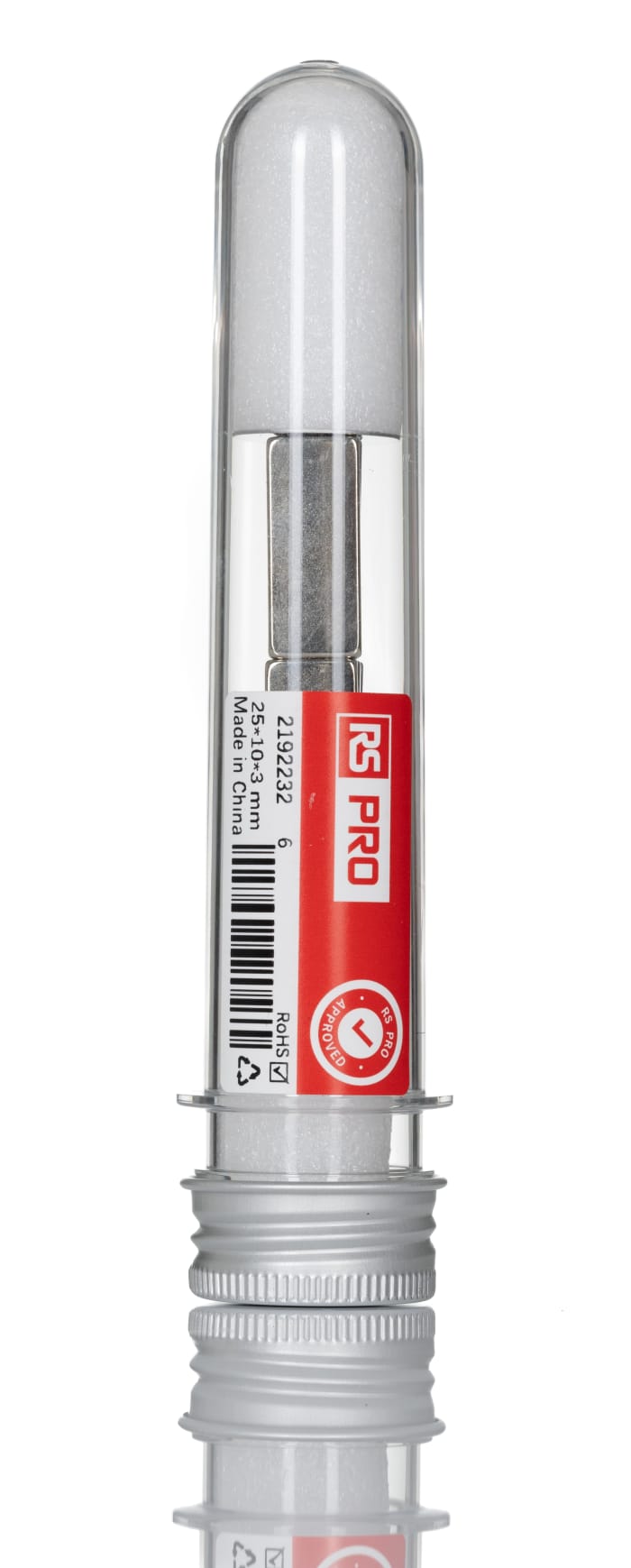 RS PRO Neodymium Magnet 3.24kg, Length 25mm, Width 10mm