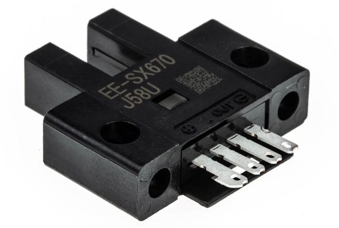 Omron Through Beam Photoelectric Sensor, Fork Sensor, 5 mm Detection Range