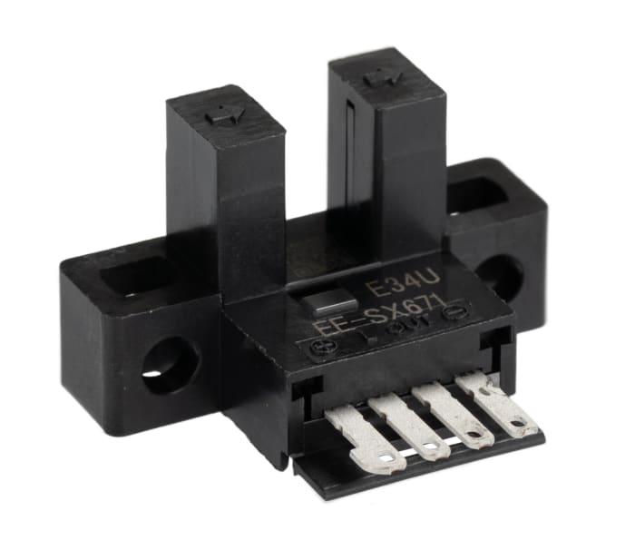 Omron Fotoelektrik Sensör, Thru-Beam (Çatal), Algılama Aralığı: 5 mm, NPN, Stil: Çatal, IP50
