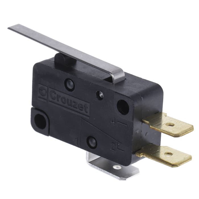 Crouzet Lever Micro Switch, Tab Terminal, 10 A @ 250 V ac, SP-CO