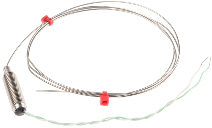 Thermocouple à isolation minérale RS PRO type K Ø 1mm, L 1m, +750°C max à Raccord dénudé