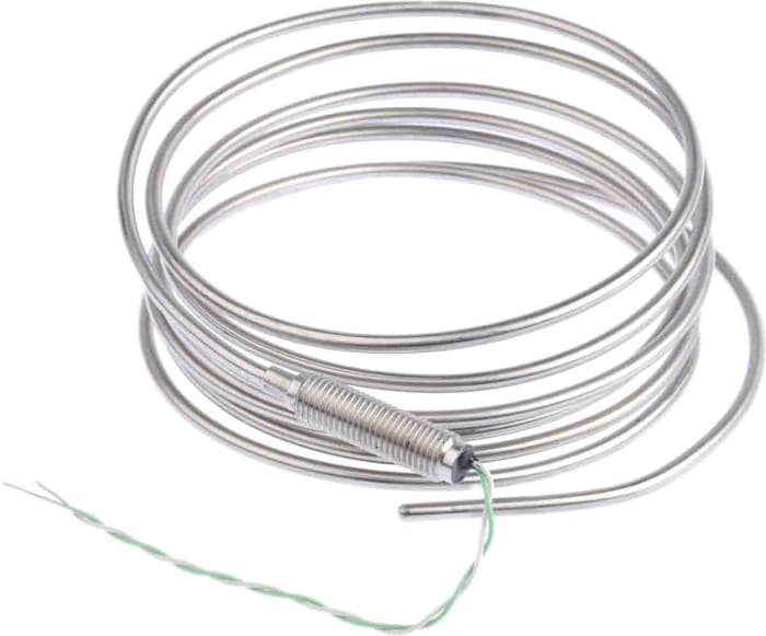 RS PRO Type K Mineral Insulated Thermocouple 2m Length, 3mm Diameter → +1100°C
