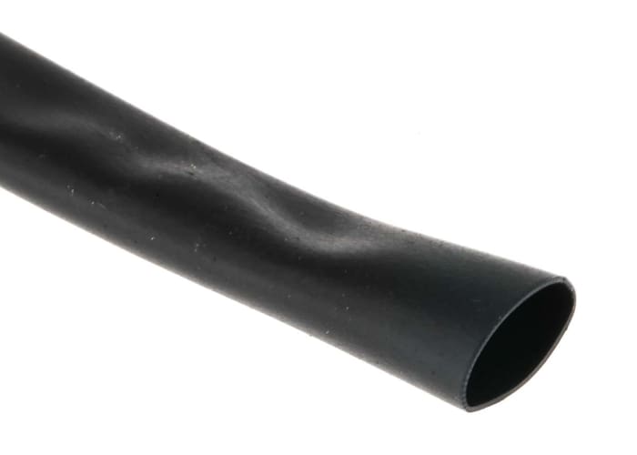 Gaine thermorétractable TE Connectivity, Diam. 9.5mm, Long. 10m, Rétreint 2:1, Noir