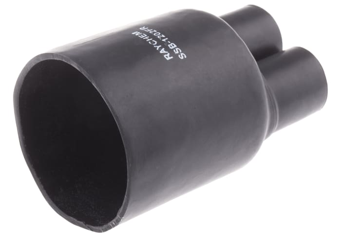TE Connectivity Multi-Legged Black, Modified Polyolefin Adhesive Lined, 40.64mm