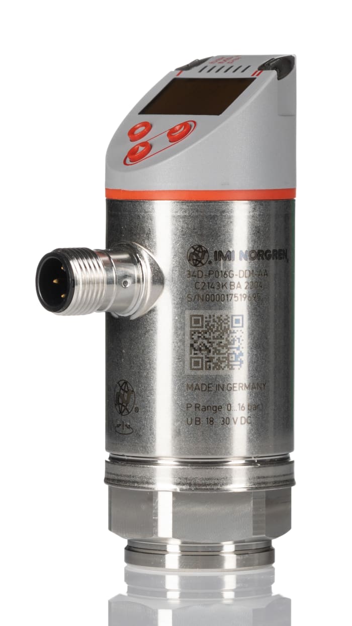 34DP016GDD1AA IOLink Pneumatic Sensor, 2 x PNP