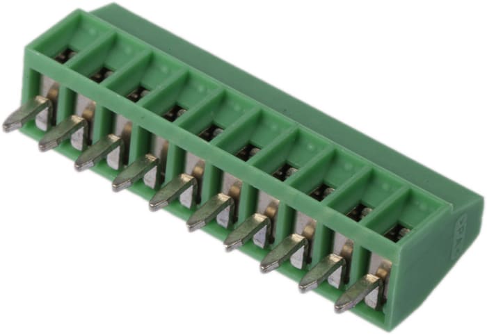 Bornier pour CI Phoenix Contact 10 contacts 1 rangée(s) pas de 2.54mm série MPT 0.5/10-2.54