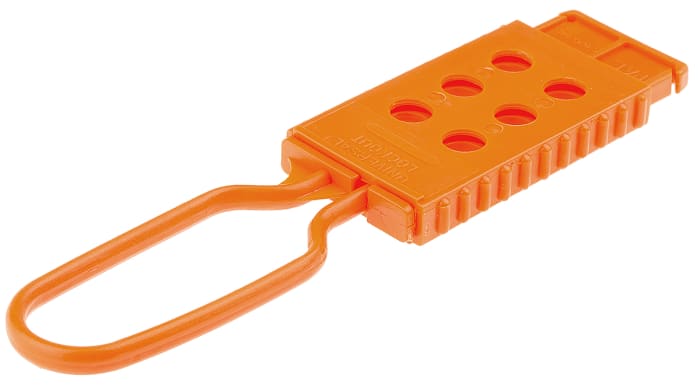 Brady Orange 6-Lock Lockout Nylon Lockout Hasp, 9 mm