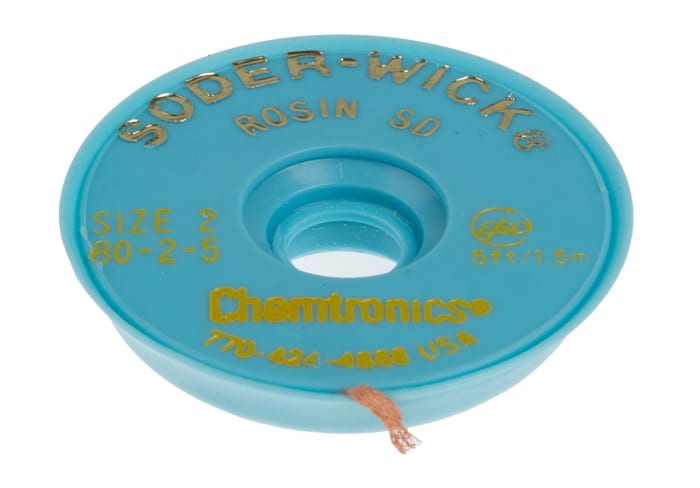 Chemtronics 1.5m Desoldering Braid, Width 1.5mm