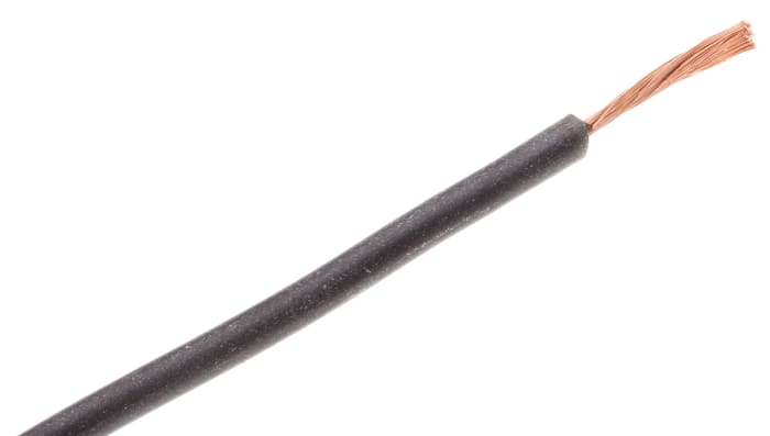 Fil de câblage, SIFF, Noir Hew Heinz Eilentropp 130, 500V, 23 AWG, 5 m