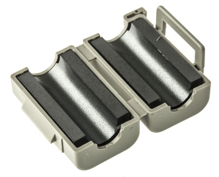 Essentra Openable Ferrite Sleeve, 19 x 20.8mm, For EMI Suppression, Apertures: 1, Diameter 8.5mm