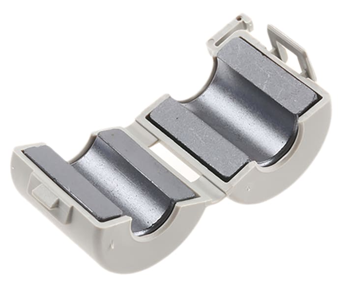 Essentra Openable Ferrite Sleeve, 19.2 Dia. x 20.6mm, For Computer Peripherals, Apertures: 1, Diameter 7.6mm