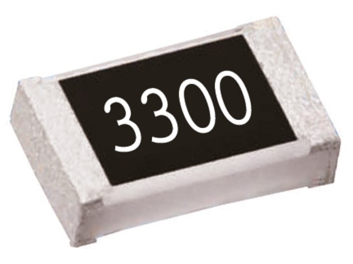 TE Connectivity CRG Series Thick Film Surface Mount Fixed Resistor 0805 Case 330Ω ±1% 0.125W ±100ppm/°C
