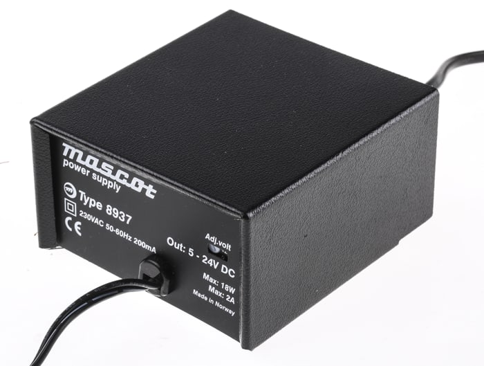 Mascot Power Brick AC/DC Adapter 5 → 24V dc Output, 2A Output