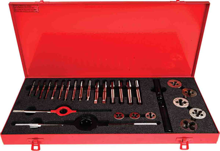 L120 4M Dormer Dormer 19 Piece HSS Thread Tap Die Set M5 M12 Taps M5 M12 Dies 224 4533 RS Components