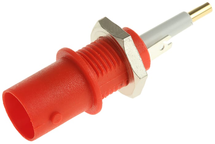 Connecteur BNC Staubli Femelle Droit, raccordement A souder Montage panneau