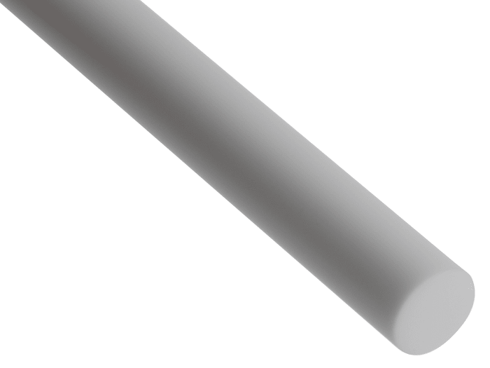 Machinable Glass Ceramic Rod, 300mm L, 10mm Diameter