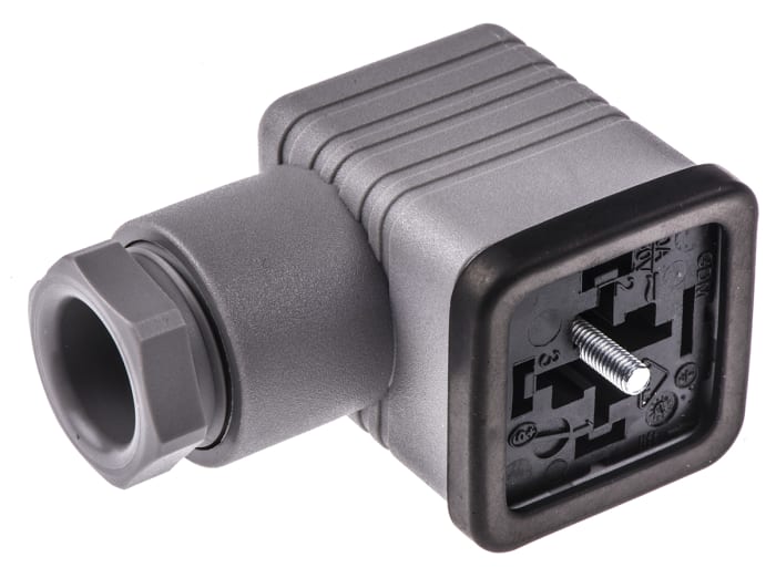 Hirschmann GDM 3P+E DIN 43650 A, Female Solenoid Valve Connector, 250 V ac/dc Voltage