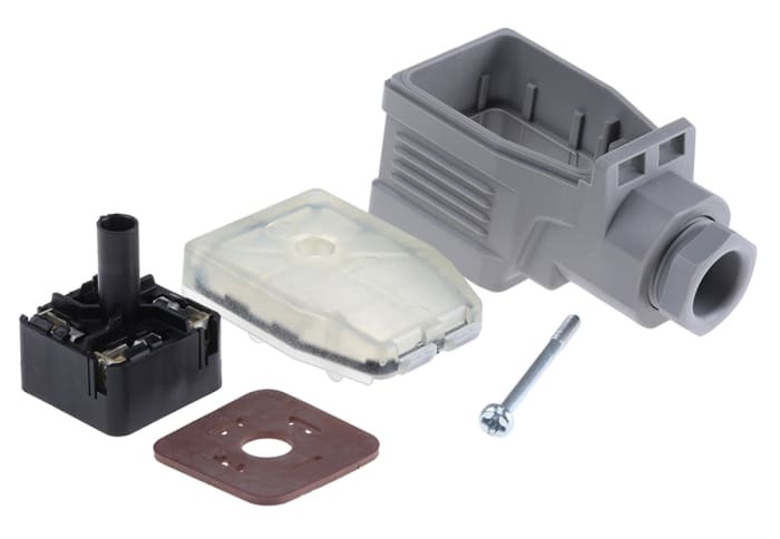 Hirschmann GDME 2P+E DIN 43650 A, Female Solenoid Valve Connector, 250 V dc, 400 V ac Voltage