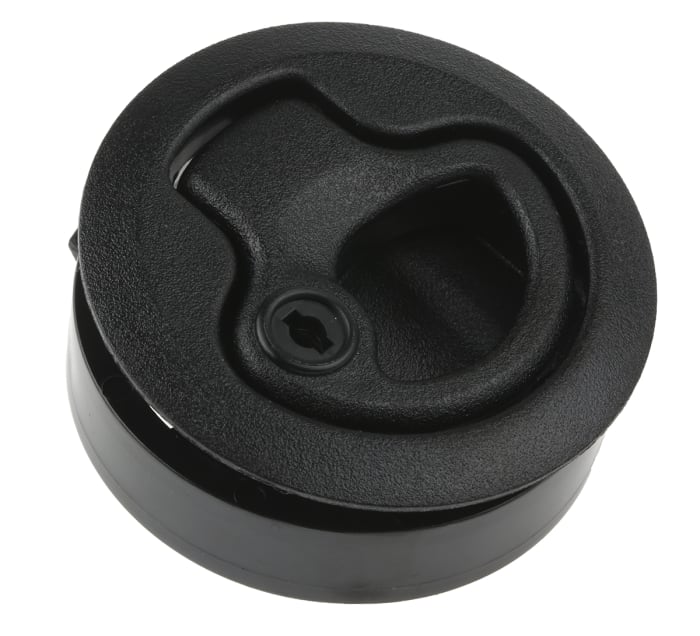 Southco Black Plastic Locking Latch, 50mm Cutout, Key Unlock