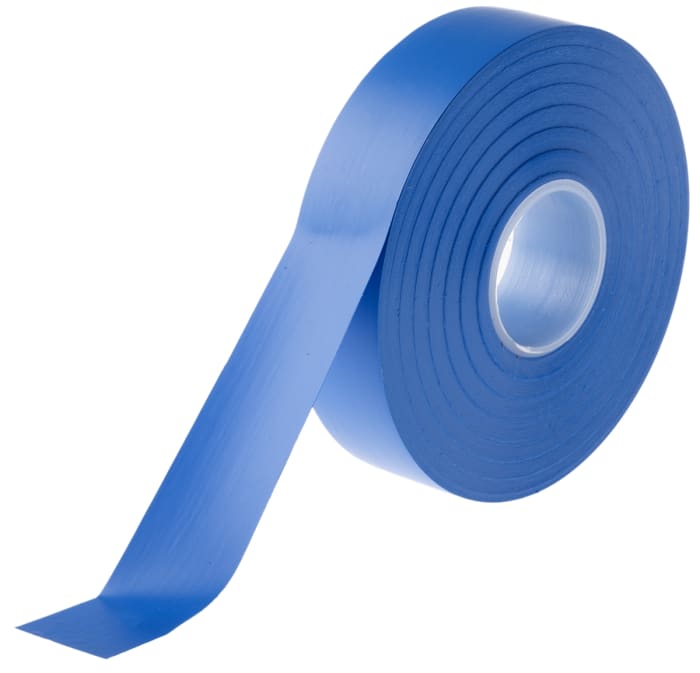 Elektrikářská páska, Modrá PVC 8000V 19mm x , délka: 33m BS EN 60454-3-1/typ 2 tloušťka 0.13mm AT7 Advance Tapes