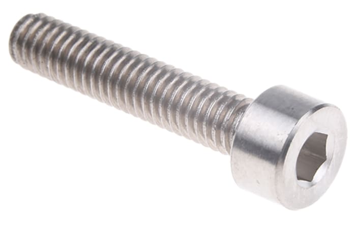 Tornillo Allen de cabeza cilíndrica RS PRO, M4 x 20mm, paso de rosca 0.7mm, de Aleación de Titanio