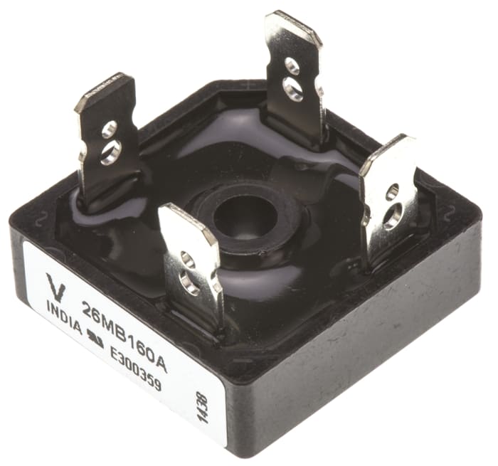 Vishay Bridge Rectifier, 25A, 1600V, 4-Pin