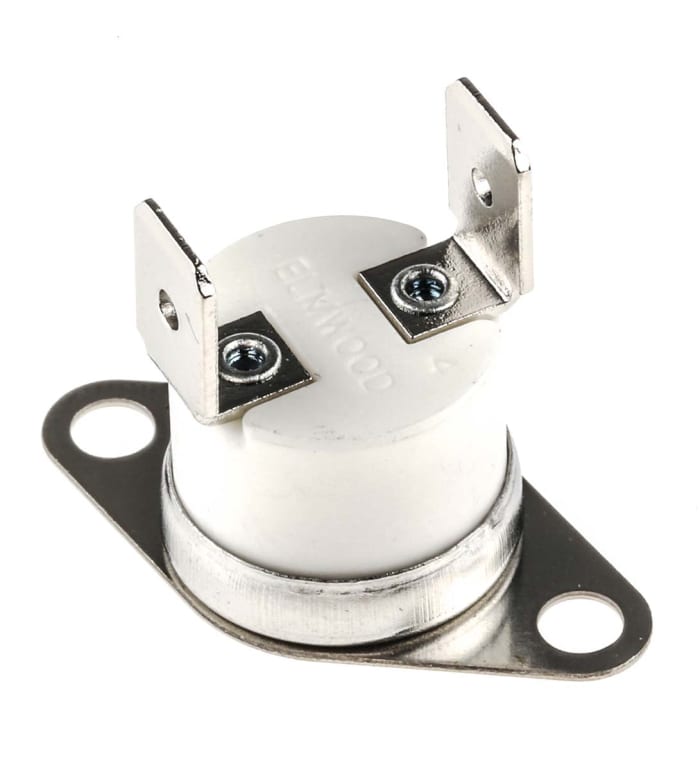 Honeywell Bi-Metallic Thermostat, Opens at +220°C, Closes at +180°C, +260°C Max, NC, Automatic Reset, Bracket Mount