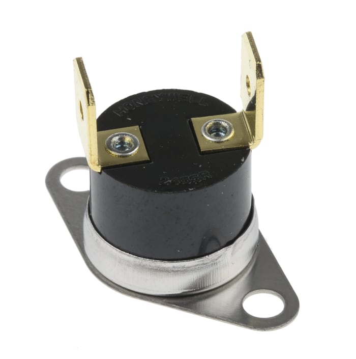 Honeywell Bi-Metallic Thermostat, Opens at 35°C, Closes at +50°C, +150°C Max, SPST-NO, Automatic Reset, Bracket Mount
