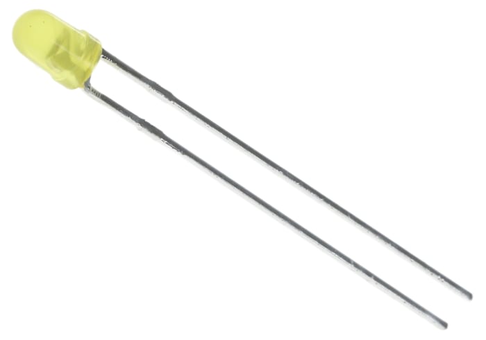 Kingbright14 V Yellow LED 3mm Through Hole, L-934YD-12V