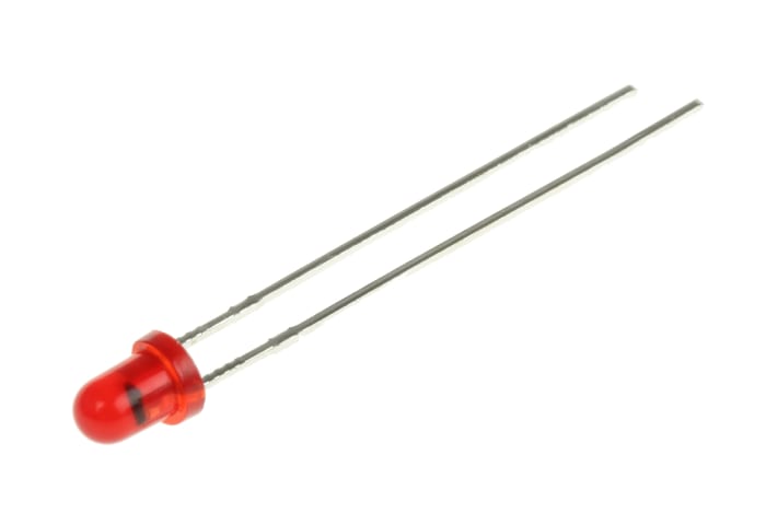 Kingbright14 V Red LED 3mm Through Hole, Blinking L-36BHD