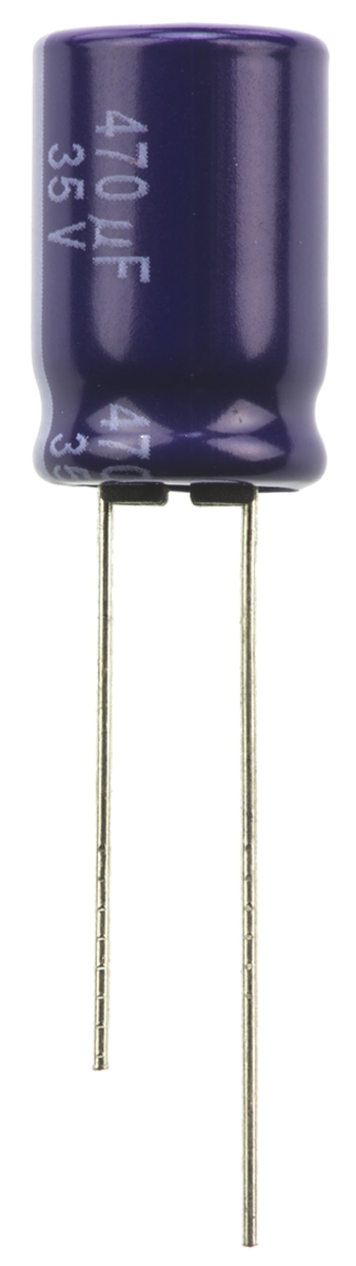 Panasonic 470μF Aluminium Electrolytic Aluminium Electrolytic Capacitor 35V dc, Radial, Through Hole - ECA1VM471